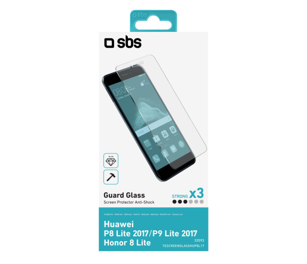 SBS Szkło do Huawei P8 Lite 2017/P9 Lite 2017/Honor 8 Lite - 1450435 - zdjęcie 2